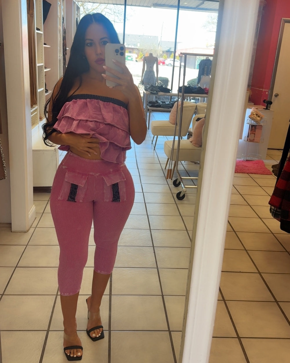 Barbie Dream Capri Set-Pink