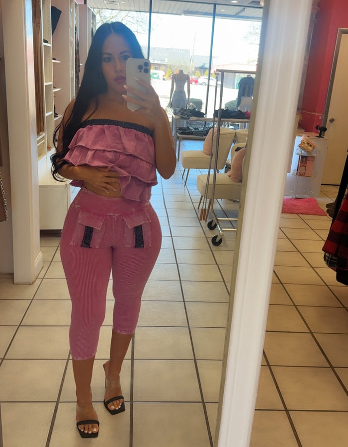 Barbie Dream Capri Set-Pink