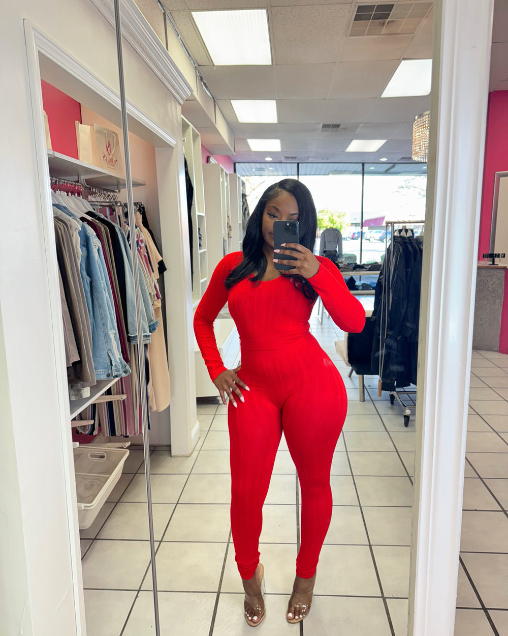 Jet Lag Lounge Set-Red