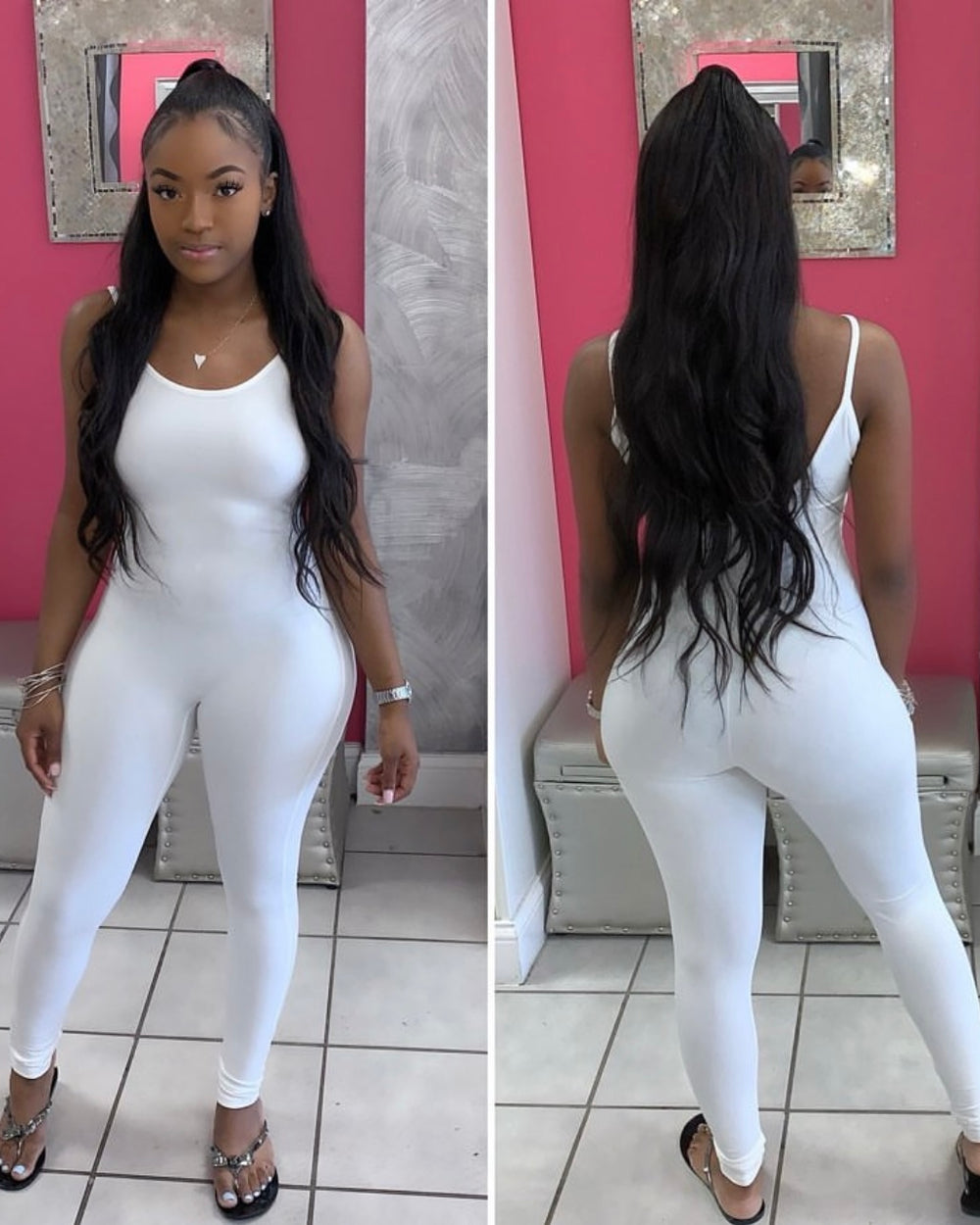 Cami Jumpsuit-White