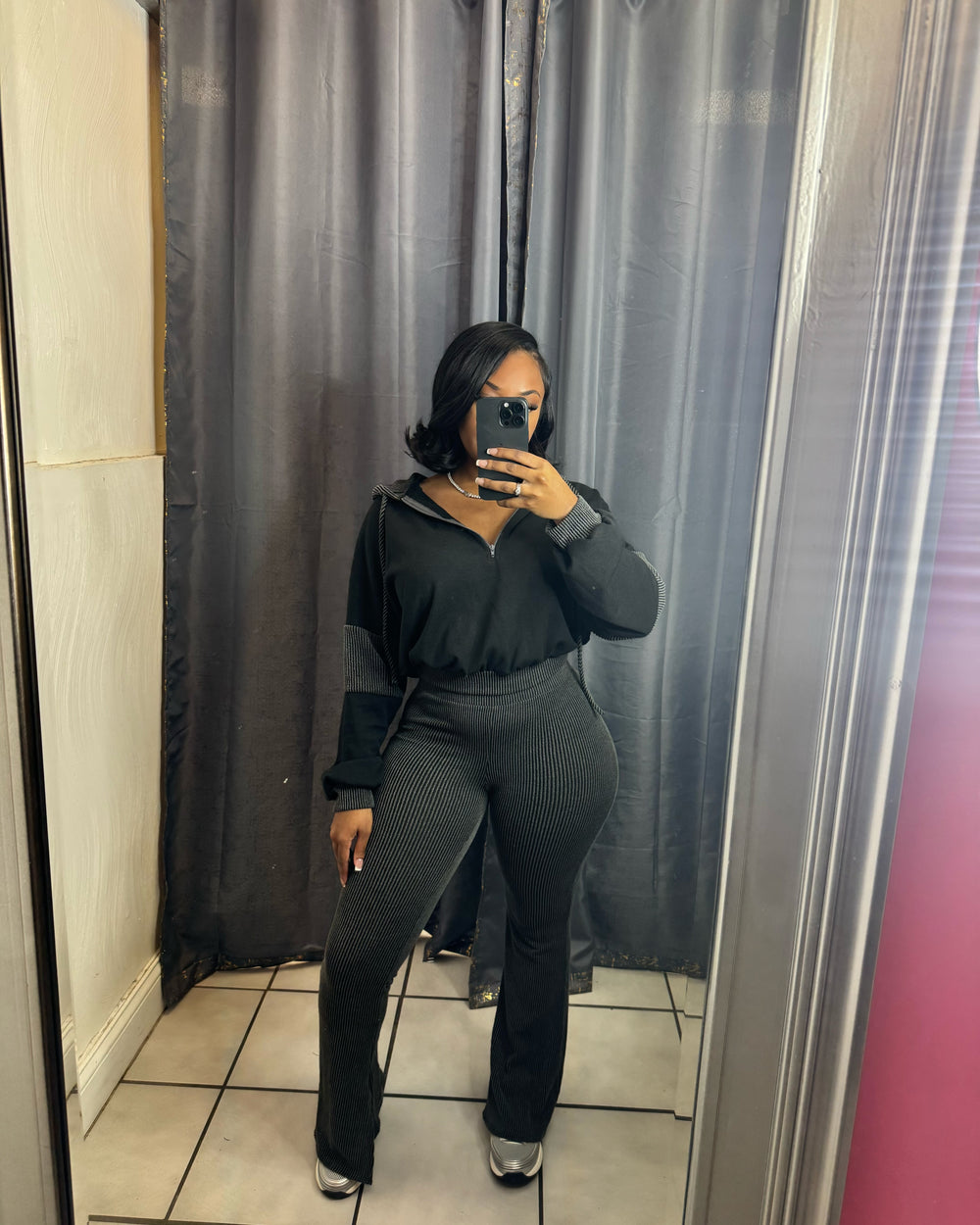 Game Day Pants Set-Black