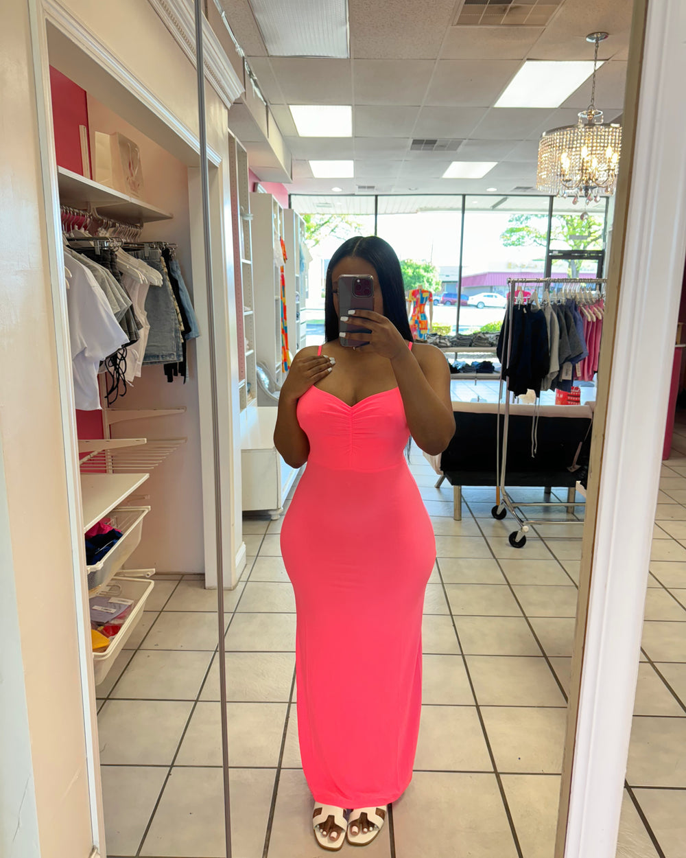 Lola Maxi Dress-Pink