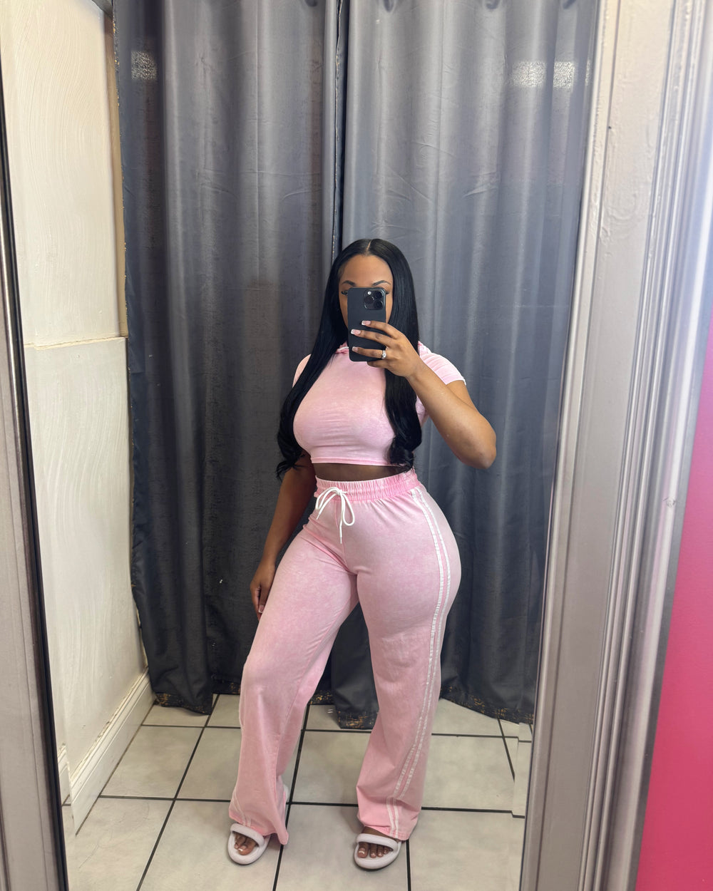 Work It Out Jogging Set- Pink