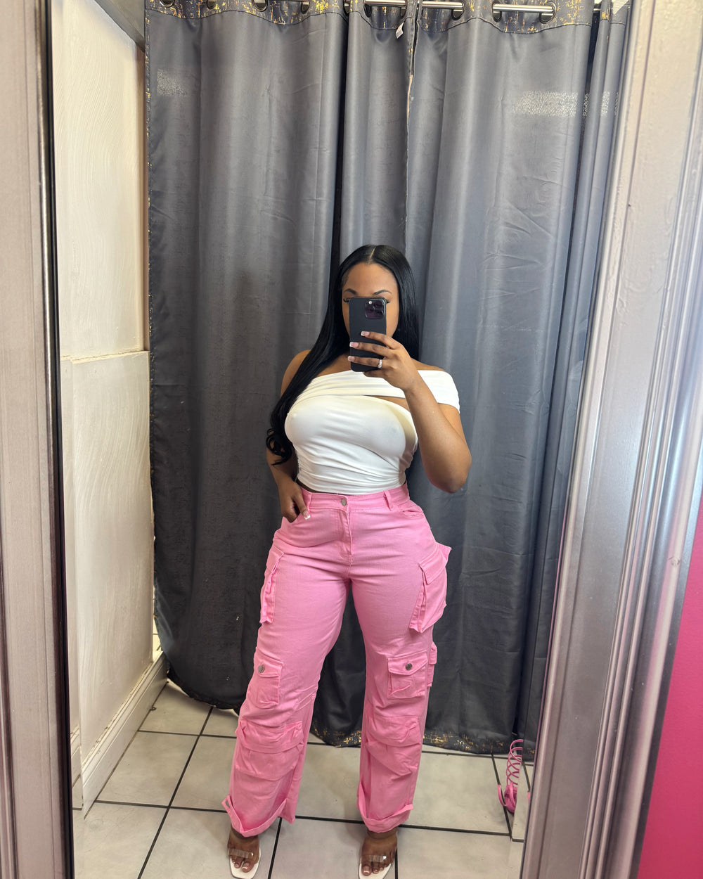 Girl Crush Cargo Pants-Bubblegum
