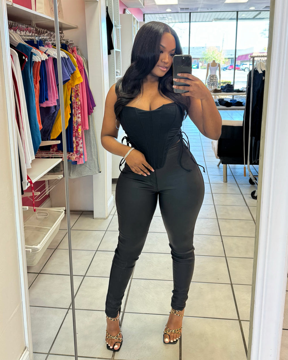 Lover Girl Corset Top-Black