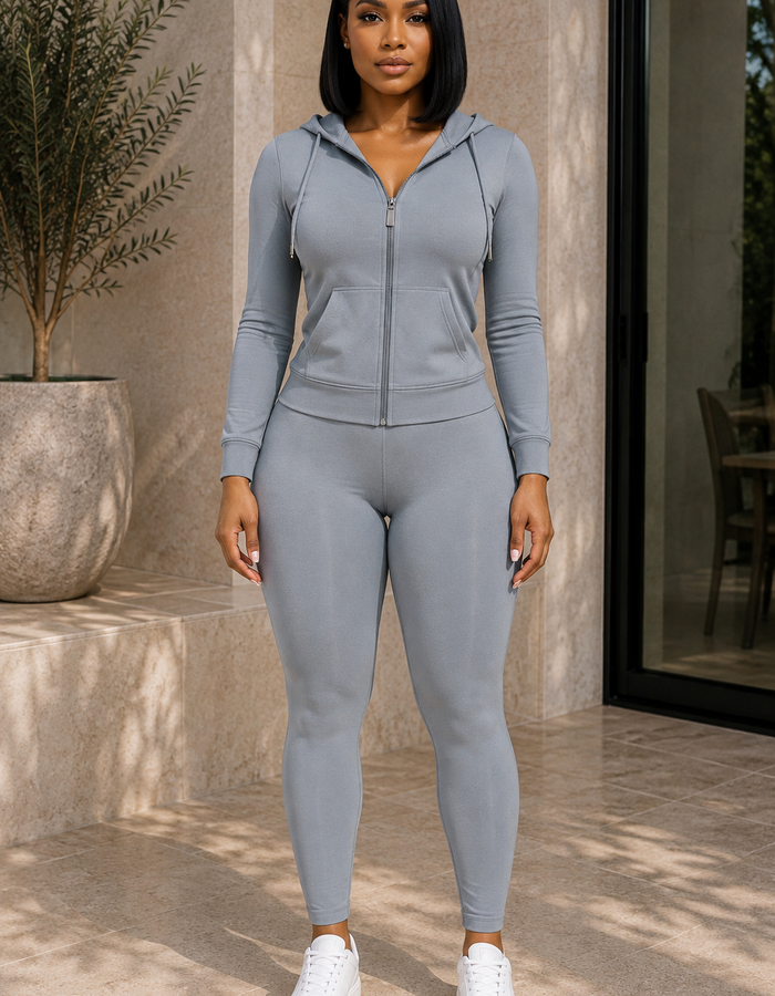 Essential Active Set - silver gray