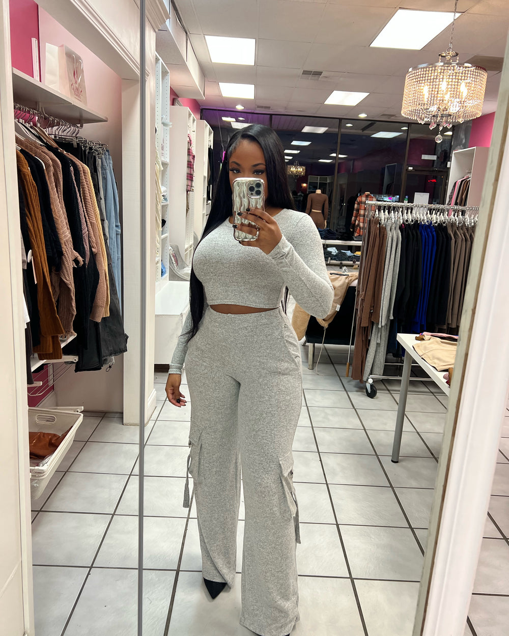 Level Up Cargo Set-Grey