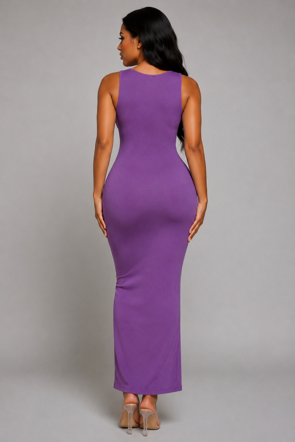 The Essence Maxi Dress-Grape