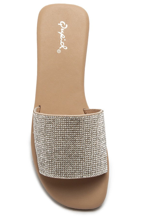 Lenny Rhinestone Slides
