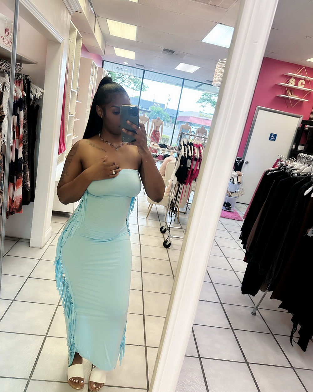 Fringe Energy Maxi Dress