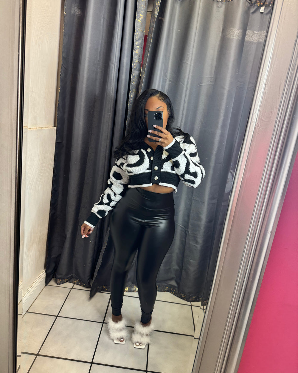 Out Of Love Crop Sweater-Black