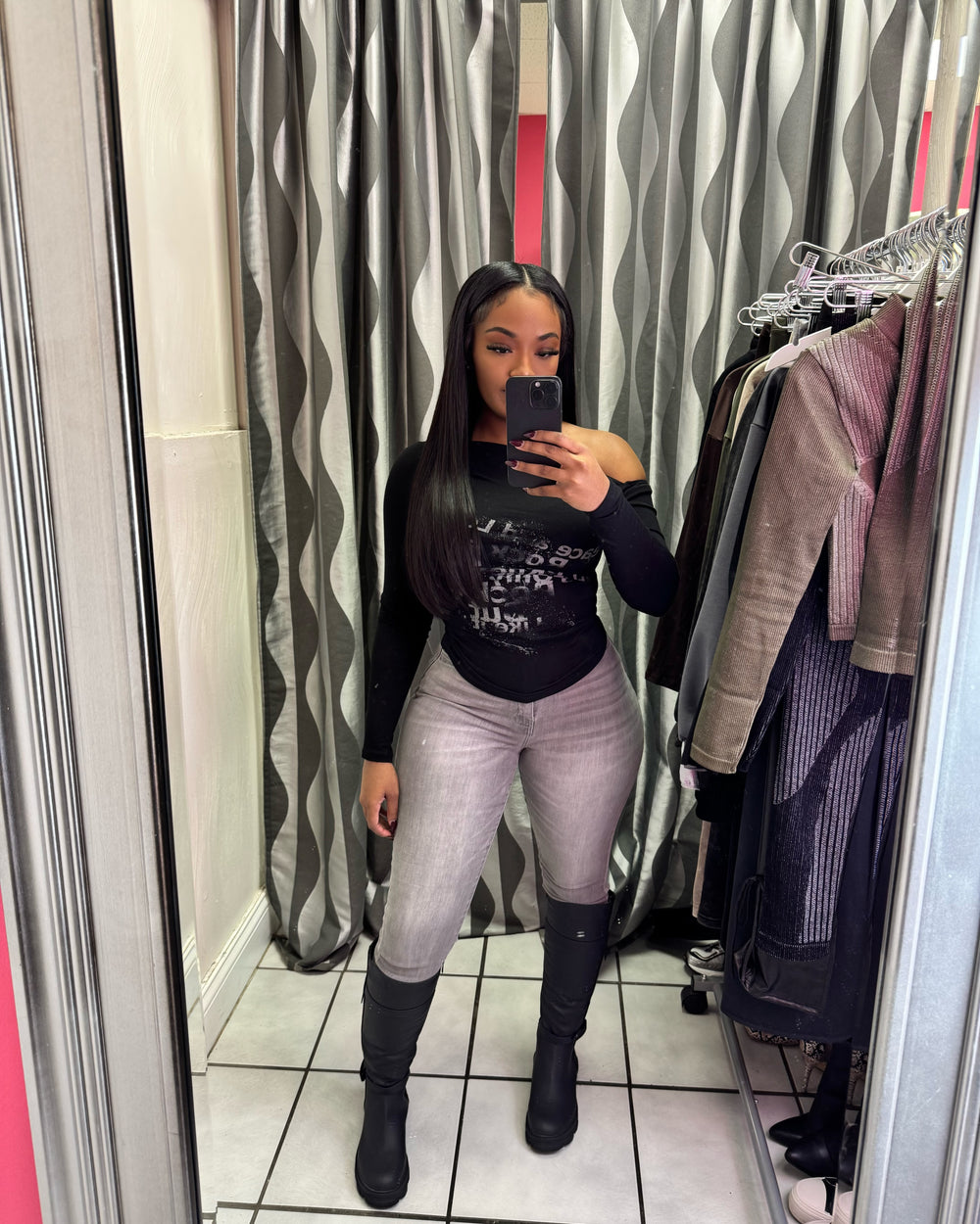 Midnight Graphic Top