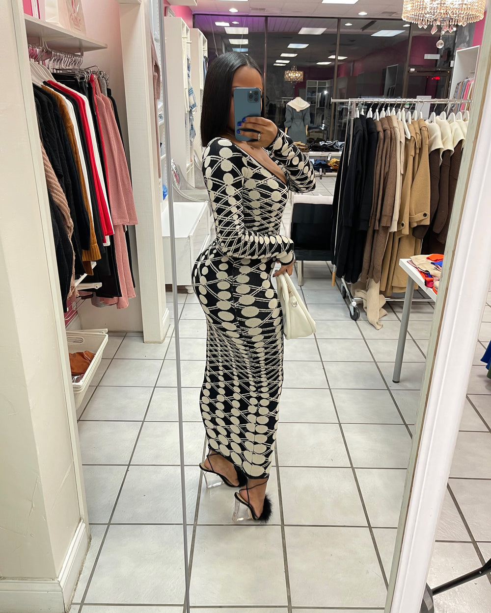 Body Illusion Midi Dress