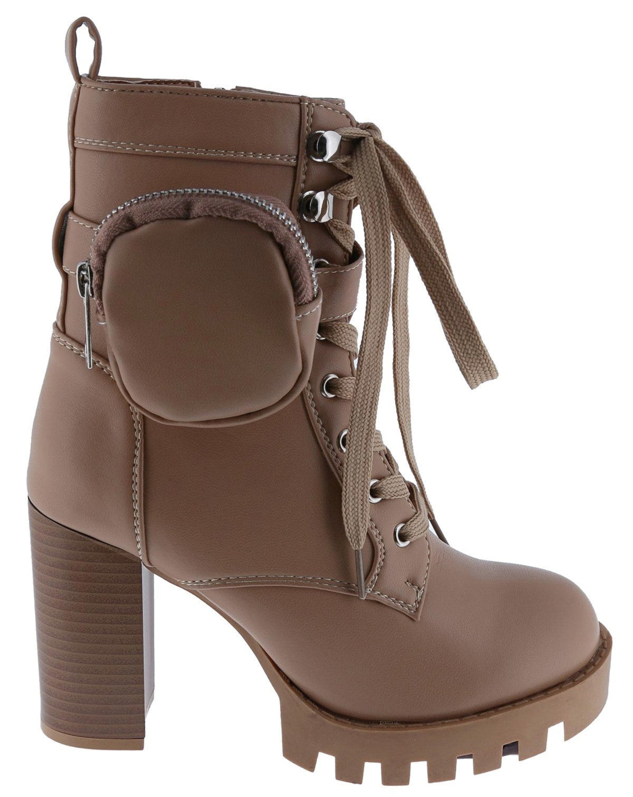 Megan Pocket Bootie-Nude