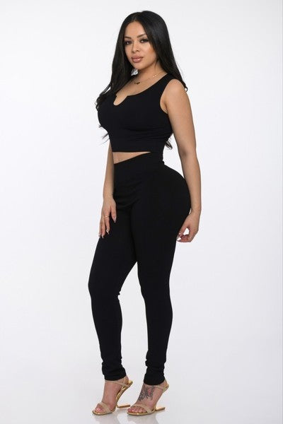 Effortless Legging Set-Black