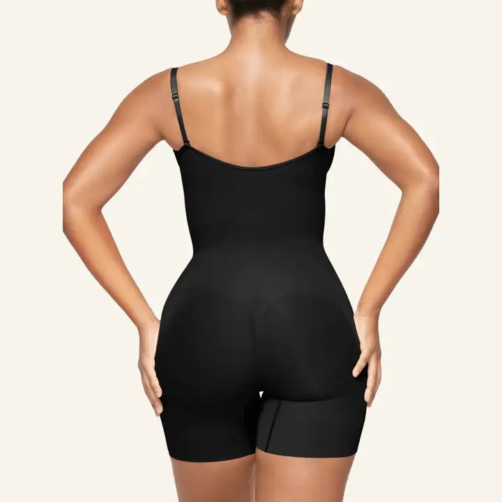 Seamless Open-Bust Tummy Control Shorts Bodysuit