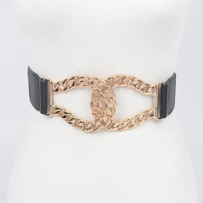 Chain Buckle Stretch Belt