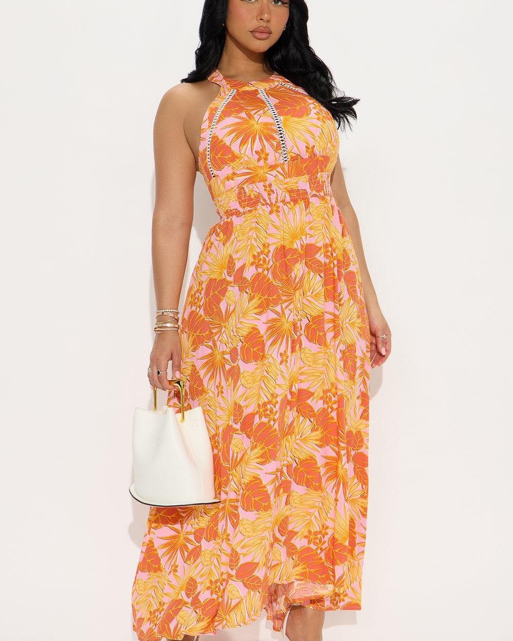 Georgia Peach Maxi Dress