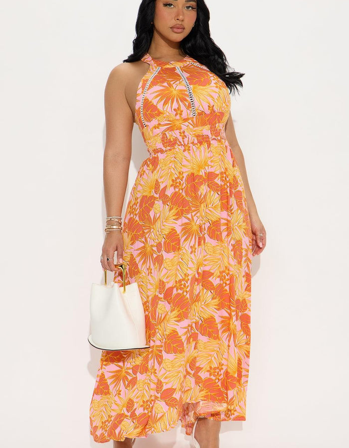 Georgia Peach Maxi Dress