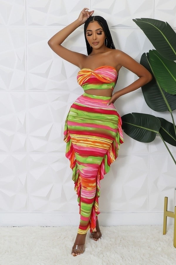 Hot Girl Summer Maxi Skirt Set