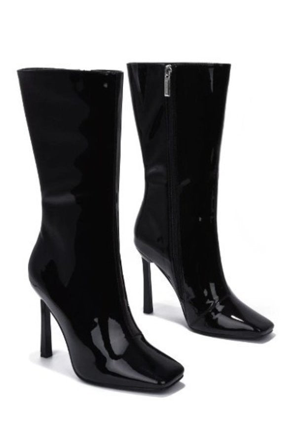 Carmen Patent Bootie - Black