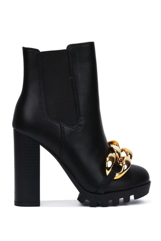 Sierra Heel Bootie-Black