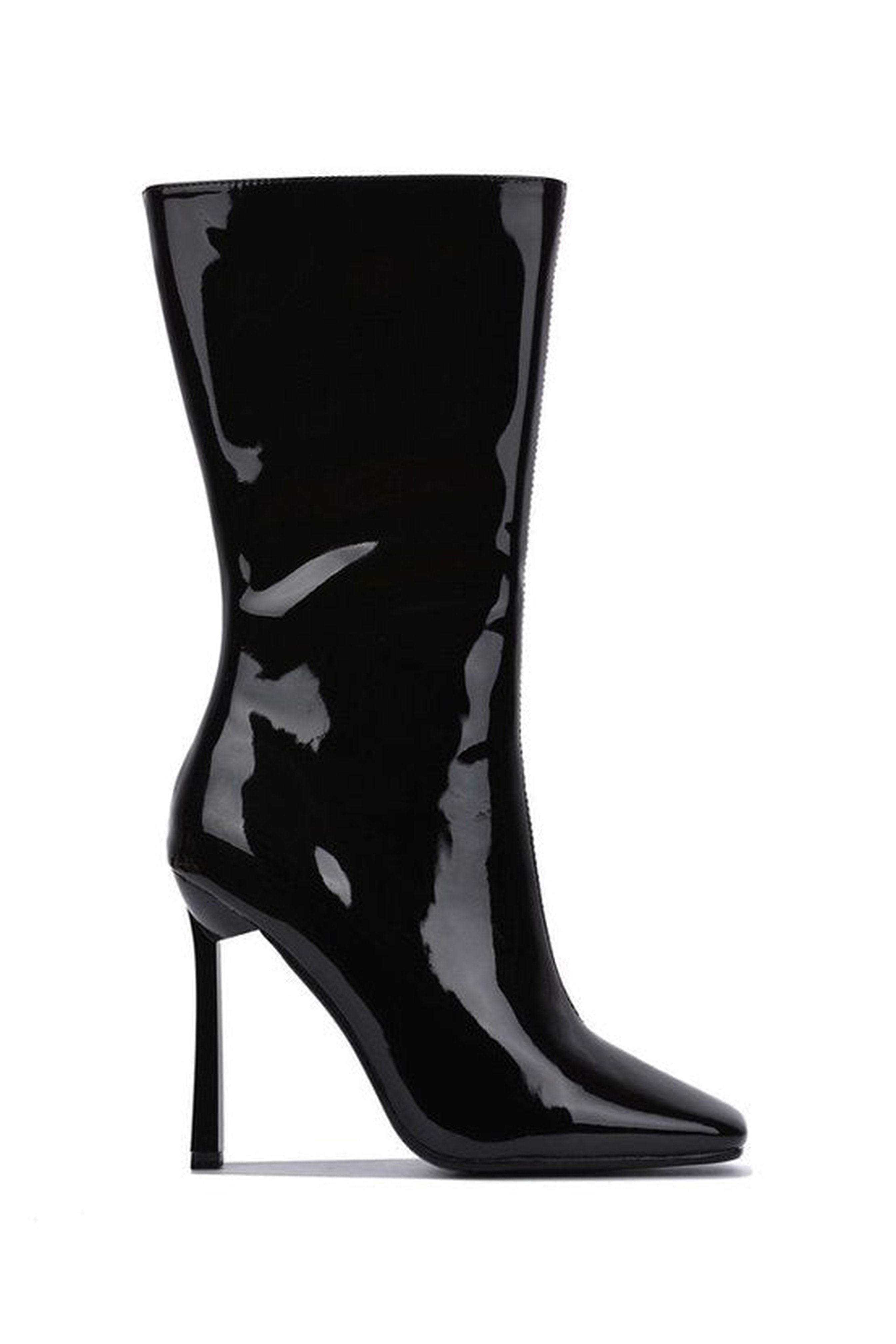 Carmen Patent Bootie - Black