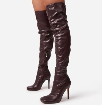 Taylor Tall Boot-Chocolate