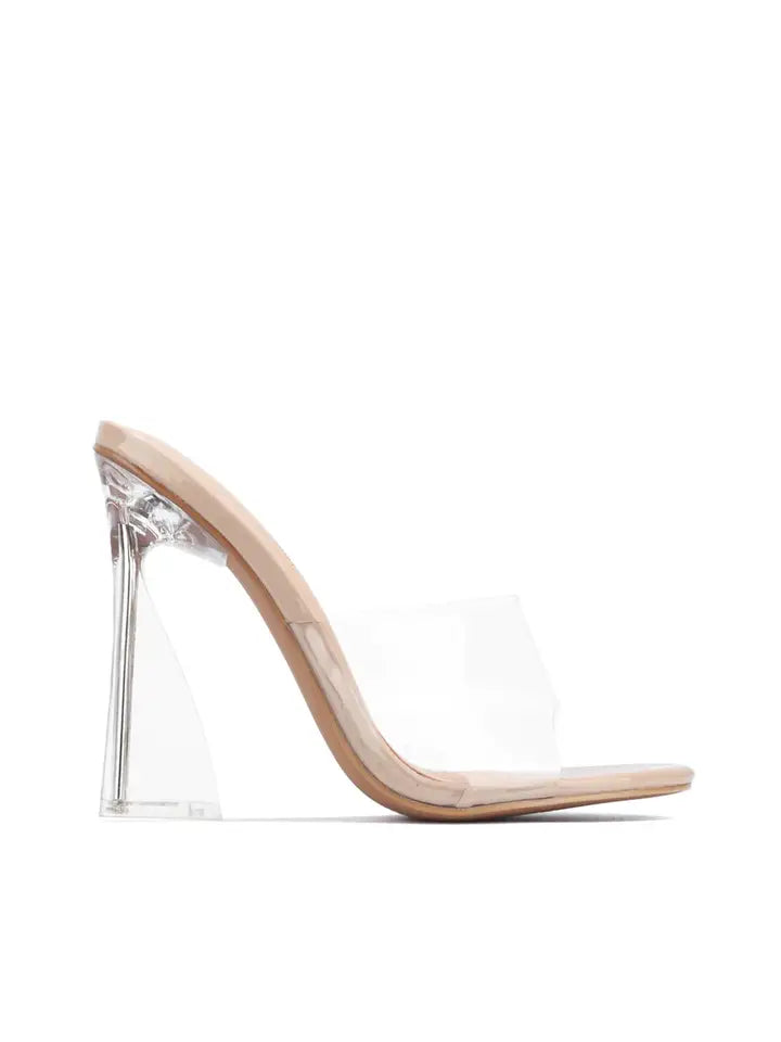 Ruby Clear Heel-Nude