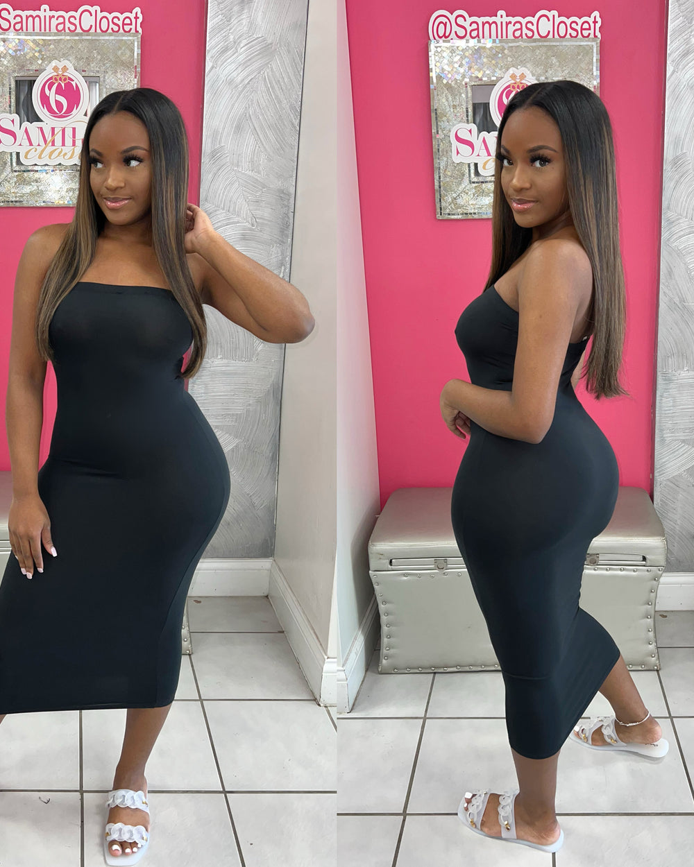 Tube Bodycon Dress-Black