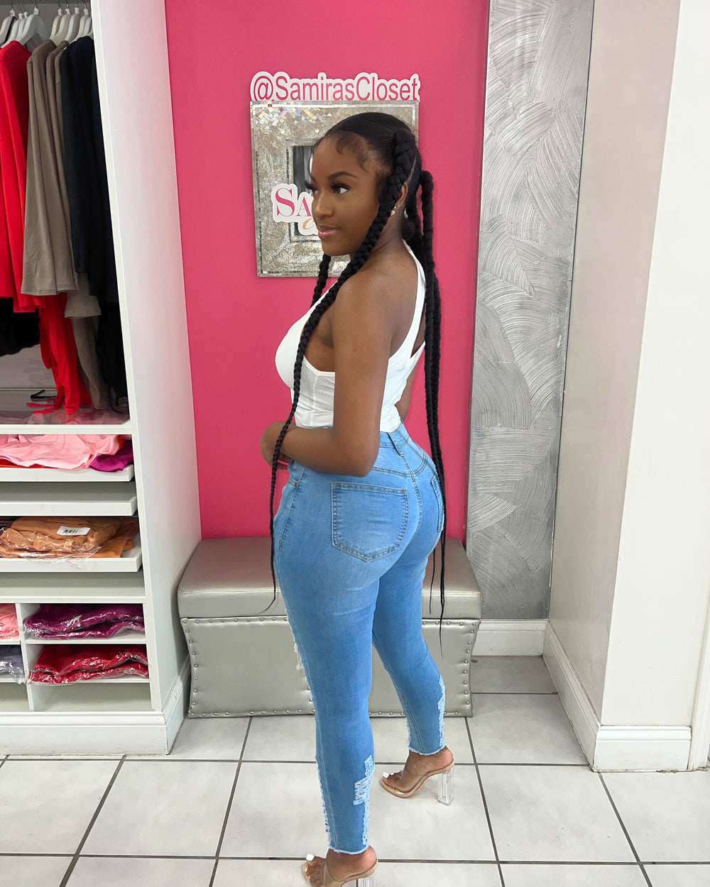Pretty Girl Denim-Dark Blue