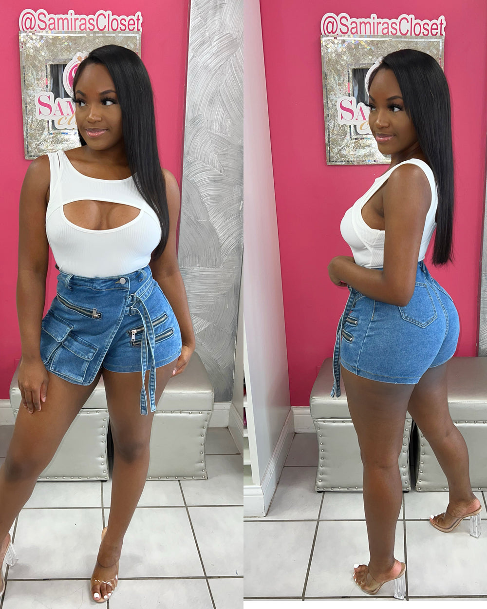 Mulatto Pocket Denim Shorts