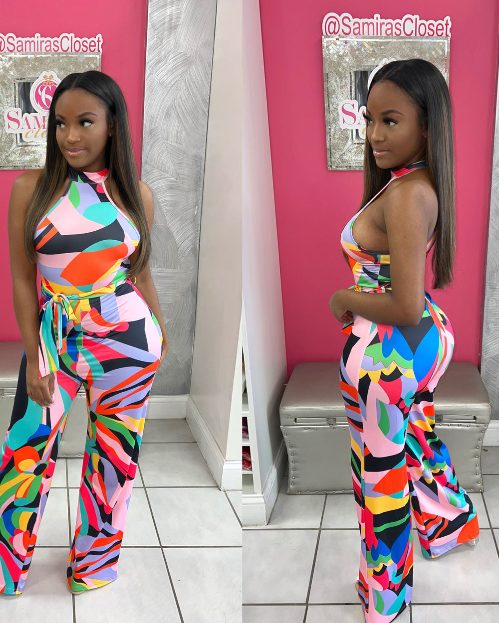 Brunch Date Printed Jumpsuit