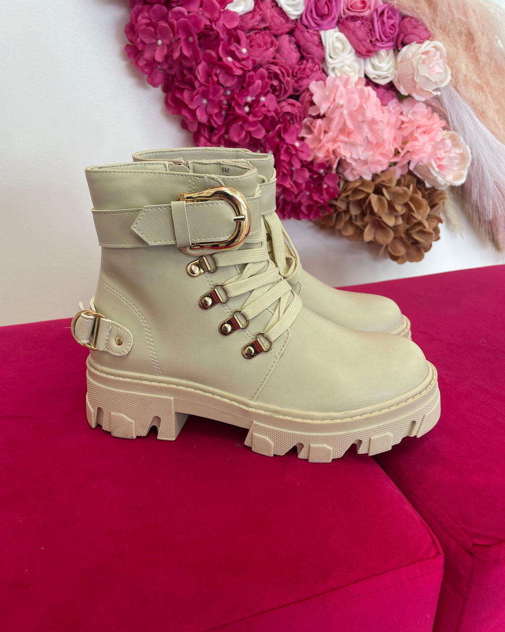Mia Bootie-Off White