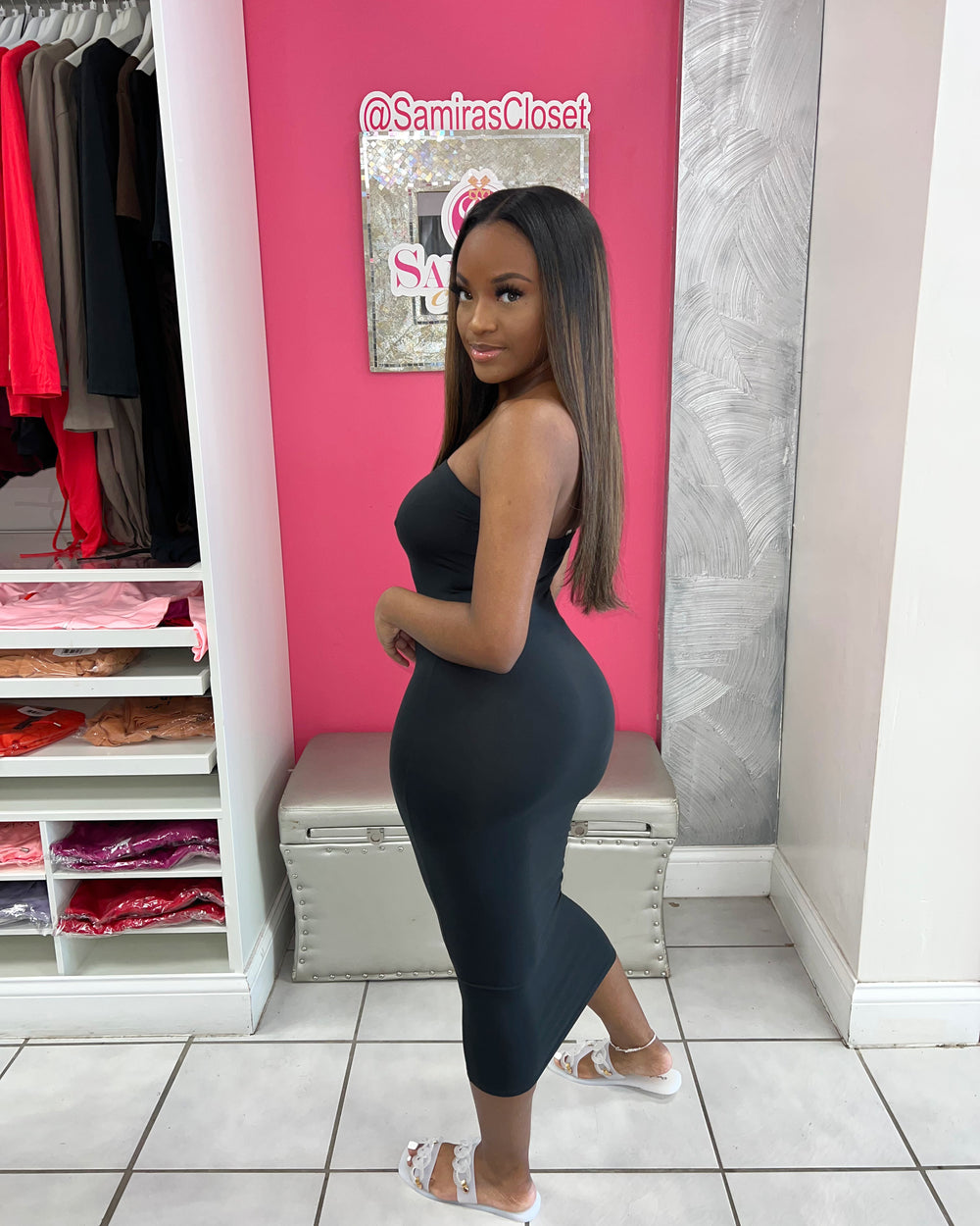 tube bodycon dress Women's Already Moving On in Hot Pink a dinner date Womens Summer Bodycon Maxi Tube