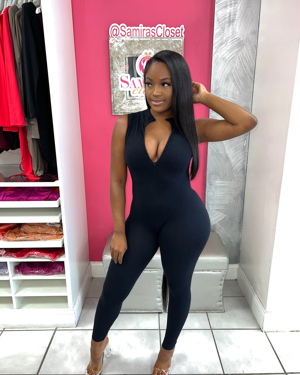 Bailey Snatched Jumpsuit-Black