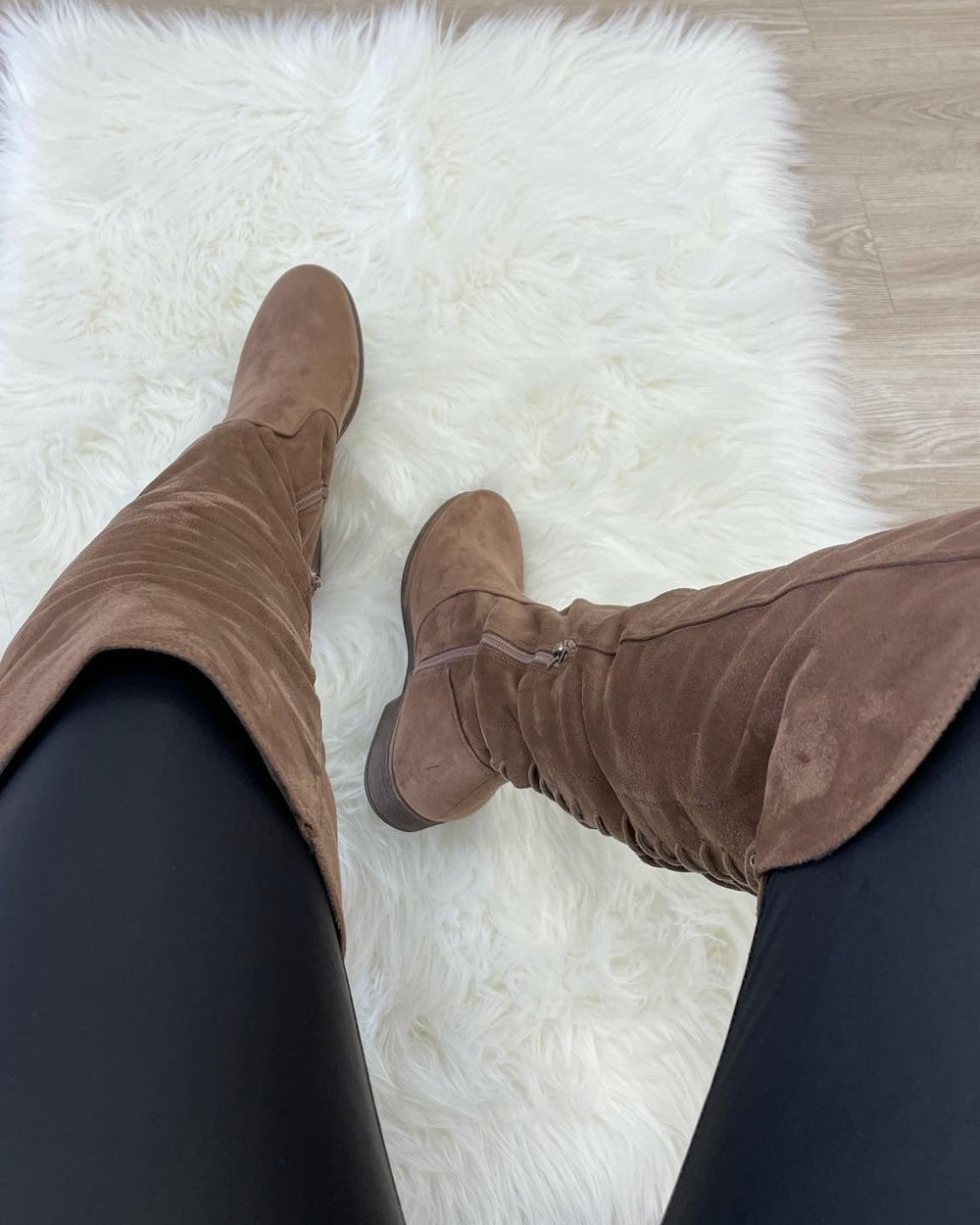 Madison Flat Lace Up Boots-Tan