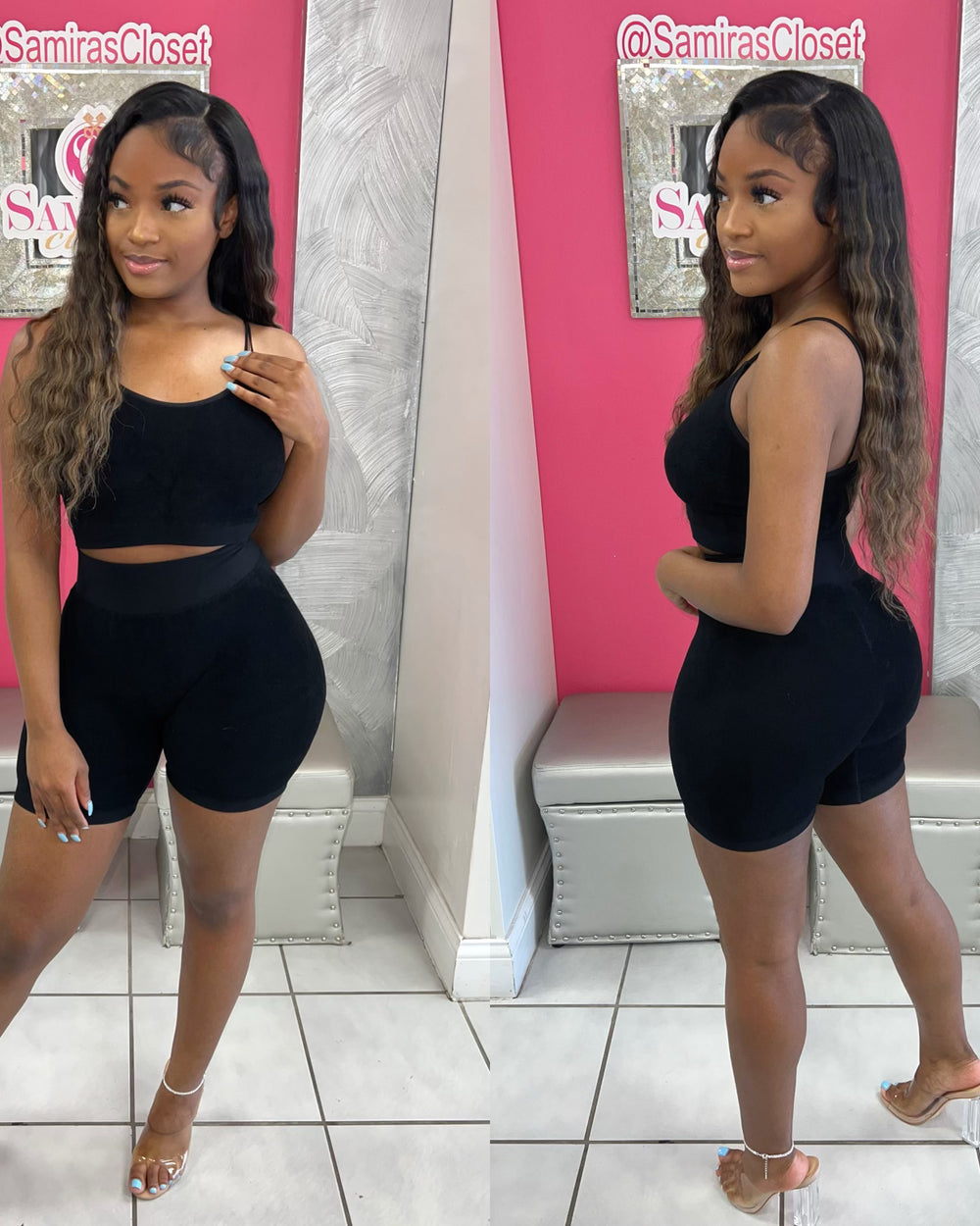 Bad B Tank and Biker Set-Black