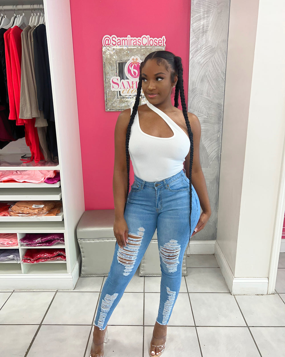 Pretty Girl Denim-Dark Blue