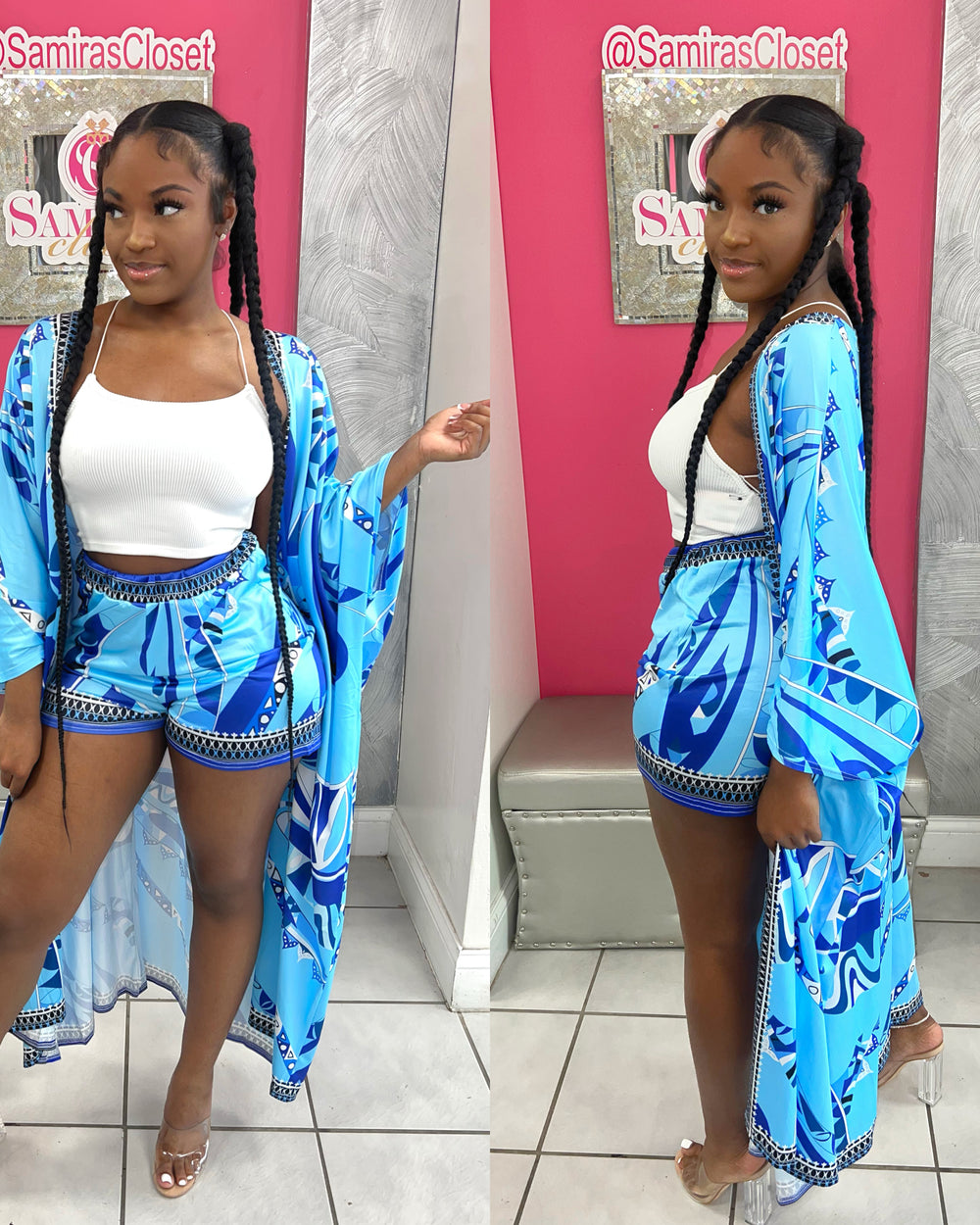 Pick Me Kimono & Short Set
