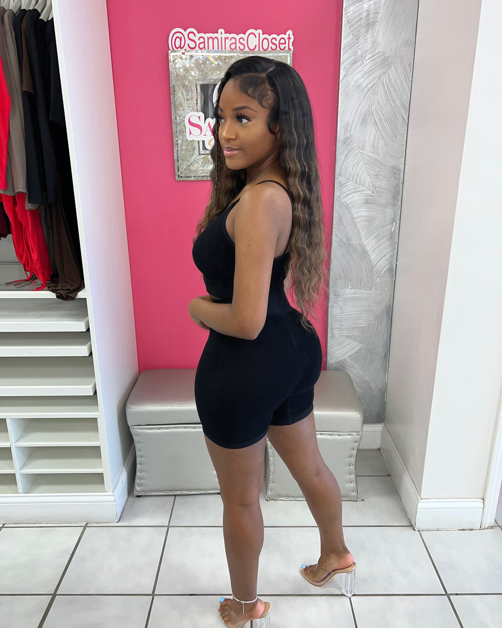 Bad B Tank and Biker Set-Black