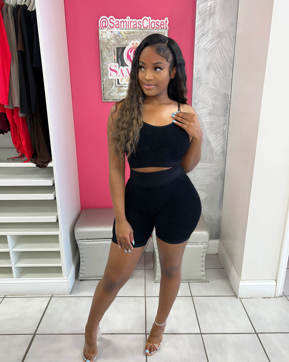 Bad B Tank and Biker Set-Black