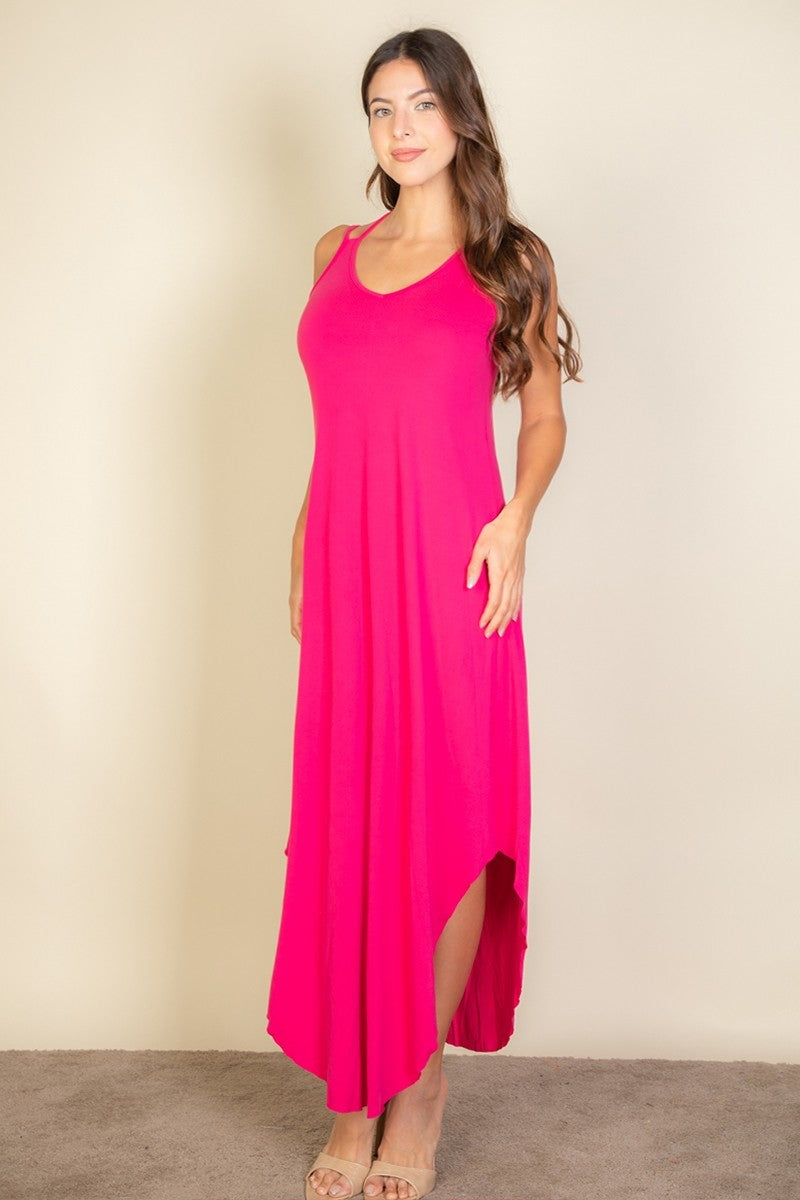 Jasmine Cami Dress-Fuschia