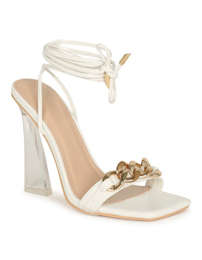 Naija Lace up Heels