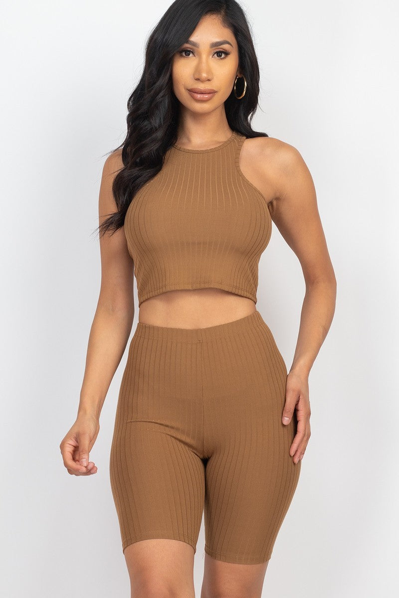 Chill Day Biker Set-Brown