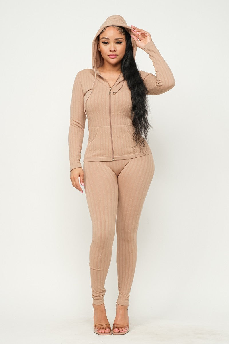 Relaxed Vibe Active Set-Tan