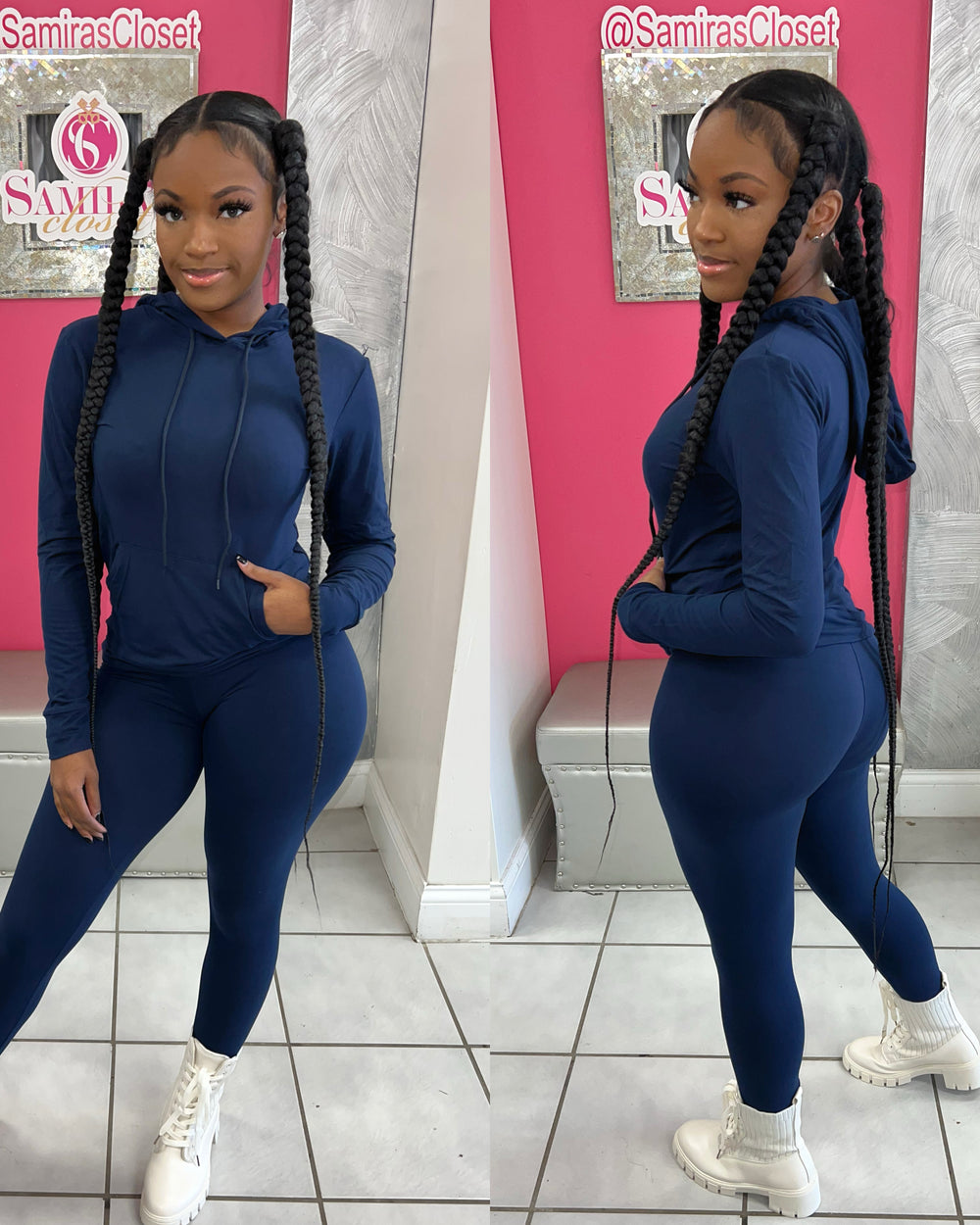 Relax Hoody Set-Navy
