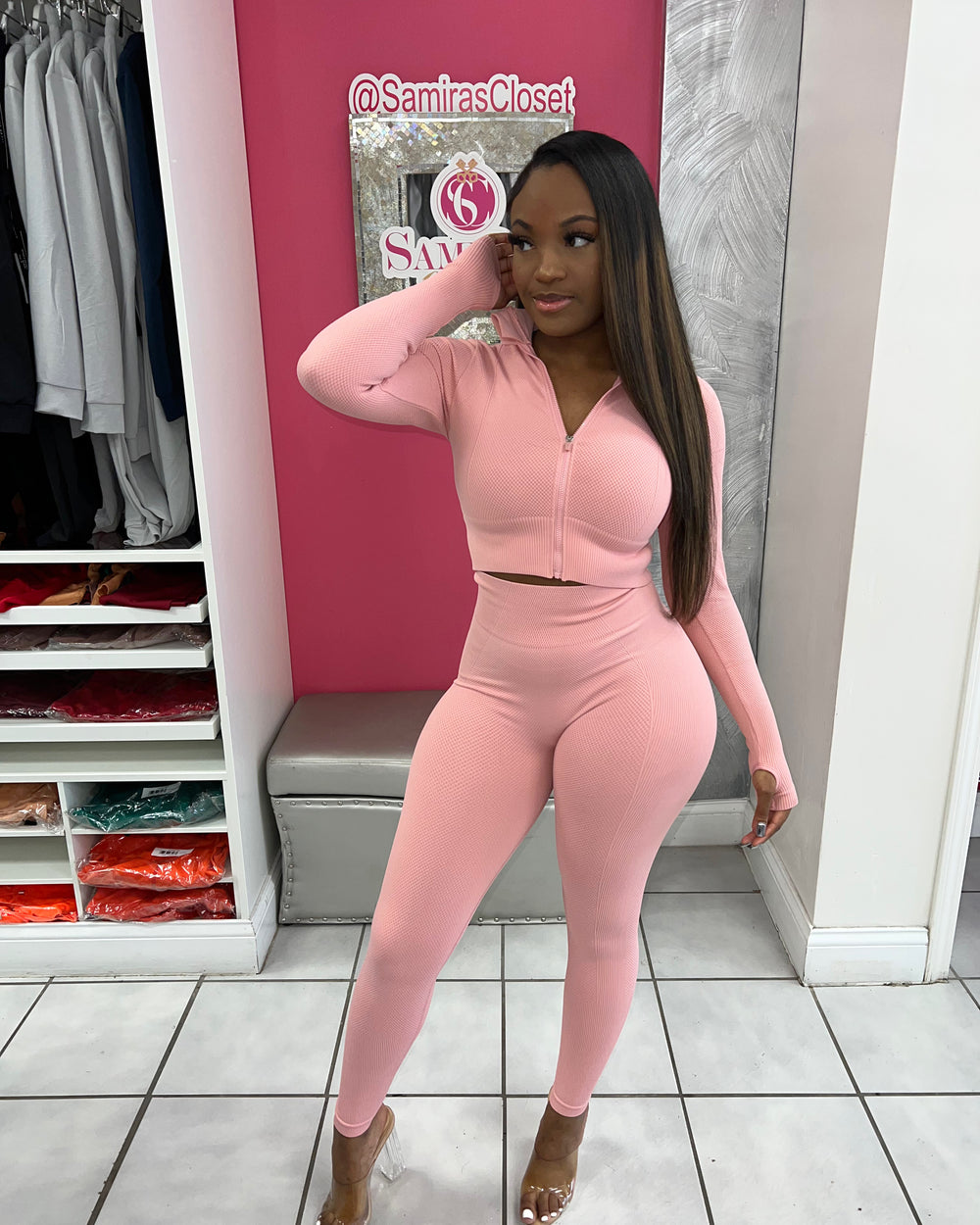 Lost without you legging set-Mauve