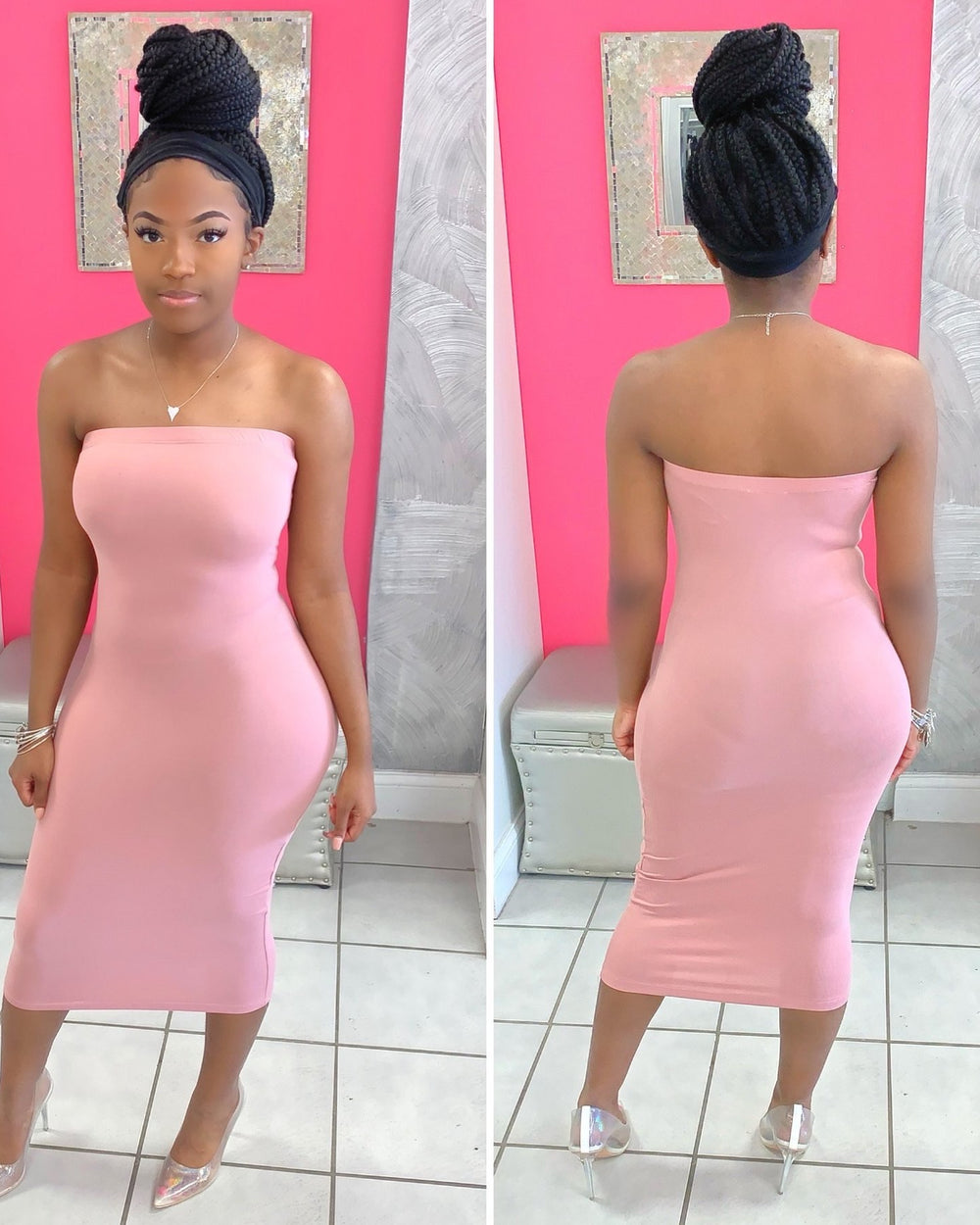 Tube Bodycon Dress-Mauve