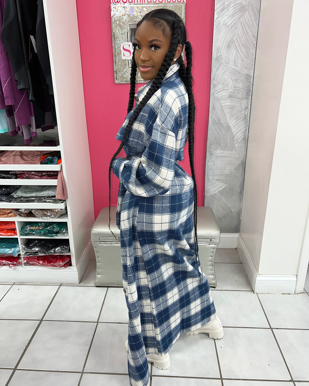 Plaid Cardigan